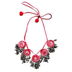 Juhi Malhotra-Shaded Red Ghungroo Necklace