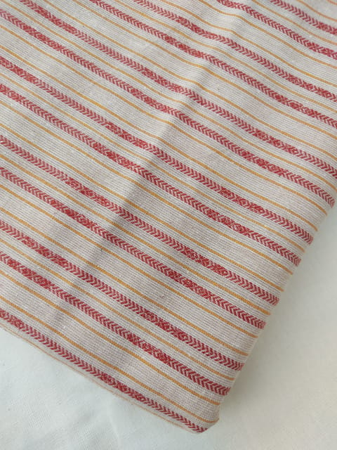 Amithi - Cotton Yarn Dyed Dobby Stripes Fabric