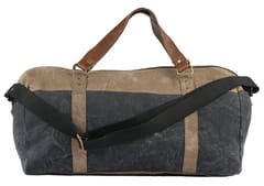 Mona B Sebastian Navy Canvas Recycled Duffel