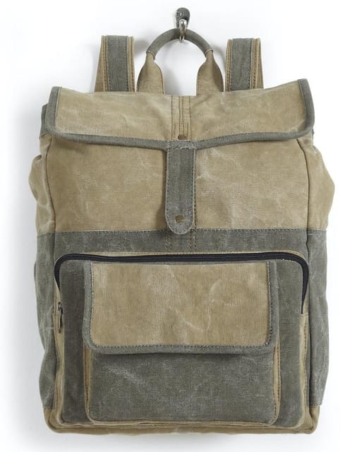 Mona B Seth Canvas Recycled Backpack
