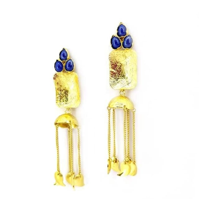 Indo-Westerns ethnic Multi-color Jhumka Earrings