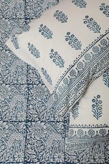 Sootisyahi 'Cuckoo' Handblock Printed Cotton Bedsheet