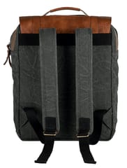 Mona B Upcycled Canvas Back Pack for Office | School and College with Upto 14‚Äù Laptop/ Mac Book/ Tablet with Stylish Design for Men and Women: Flap