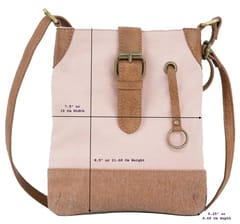 Mona B Small Messenger Crossbody Bag with Stylish Design for Women: Pink