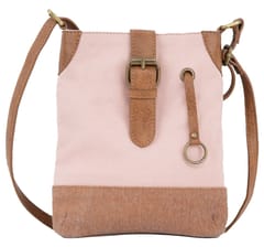 Mona B Small Messenger Crossbody Bag with Stylish Design for Women: Pink