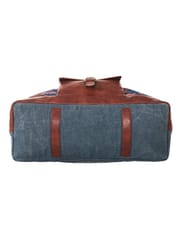 Mona B Canvas large Duffel Gym Travel and Sports Bag with  Stylish Design for Men and Women (Multicolor, Kilim)