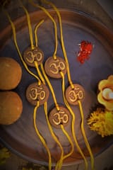 Terracotta by sachii-Om' Plantable Seed Rakhi Set of 5