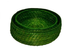 Dharini Sabai Grass & Jute Baskets Green (Set of 2)