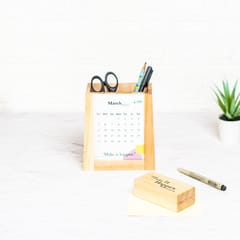 IVEI Desk Organizer with Monthly Calendar and Paper Weight