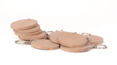 IVEI MDF Key Chains Circle - Set of 20- 2 in X 2 in