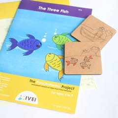 IVEI The Three Fish -Workbook and 2 DIY Coasters - 4 to 7 yrs