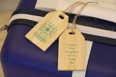 IVEI Wooden Luggage Tags (Set of 2)