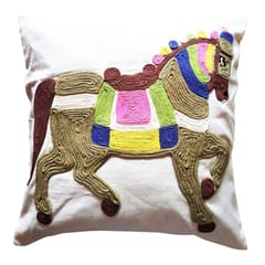 Juhi Malhotra-Rajasthani Horse Cushion Cover