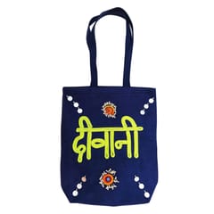 Juhi Malhotra-Deewani In Blue Tote Bag