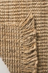 IMPERIAL KNOTS NATURAL SOLID JUTE HAND WOVEN DHURRIE 4X6 FEET