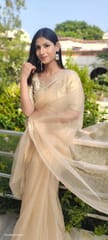 Dira By Dimple - Lustrous Royalty (Organza Saree with Lave border)