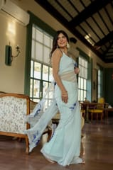 Dira By Dimple - Starlit Glamour (Hand Embroidered Chiffon Saree)