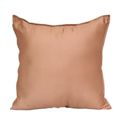 Guthali -Beige Handpainted Peacock Cushion Cover