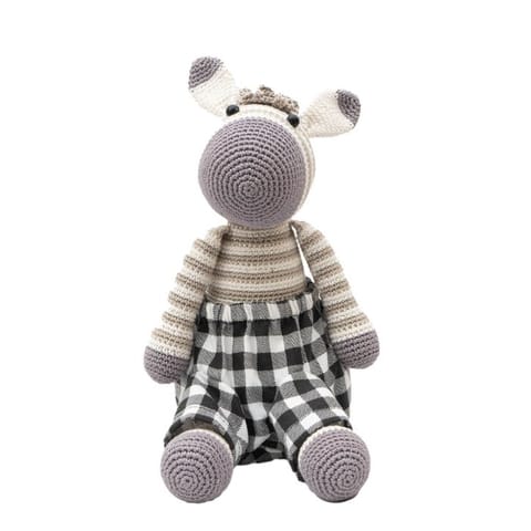 Happy Threads | Dash | Cute| Soft Toy | Best for all ages | Gifting| Zebra