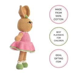 Happy Threads | Loving Bunny | 28 cms | Adorable | Soft Toy | For Girls & Boys | Bunny Toy