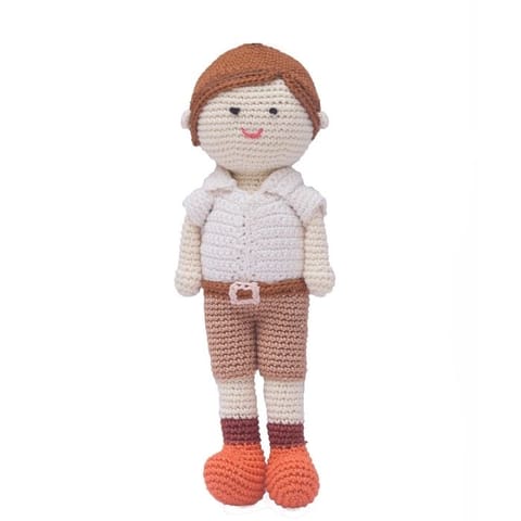 Happy Threads |School Boy Doll |Handcrafted |Stuffed Dolls| 21 cms|Cute | Cuddly | Perfect Gift for Boys & Girls