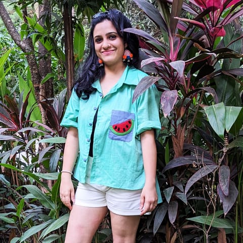 Juhi Malhotra - Mint Watermelon Shirt