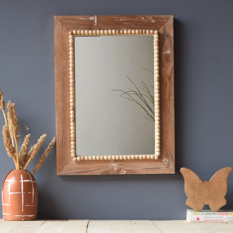 Opaque Studio - Solid Wood Earthy Rectangle Wall Mirror