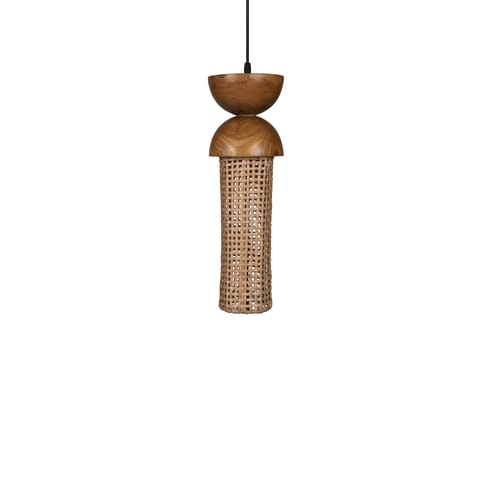 Opaque Studio - Mopong Teak Cane Pendant Lamp