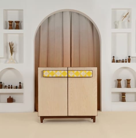 Opaque Studio - Cocoa Double Door Cabinet