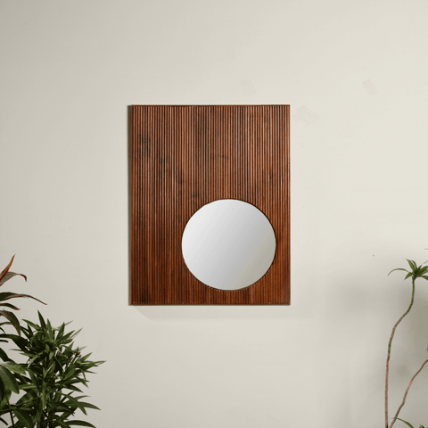 Focal Teak Wall Mirror