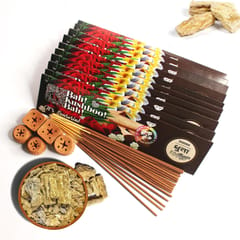 Craftlipi - LOBAN / DHUNA "Bah Kushboo Bah"  Premium Sensorial Aromatic Incense Sticks (10 packs =  500 Grams Sticks)