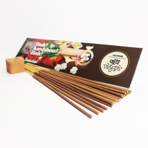 Craftlipi - JASMINE "Bah Kushboo Bah"  Premium Sensorial Aromatic Incense Sticks (10 packs =  500 Grams Sticks)