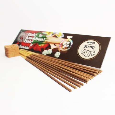 Craftlipi - CHAMPA "Bah Kushboo Bah"  Premium Sensorial Aromatic Incense Sticks (10 packs =  500 Grams Sticks)