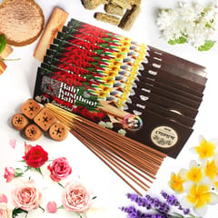 Craftlipi - "Bah Kushboo Bah" Premium  5 in 1 COMBO Pack Sensorial Aromatic Incense Sticks (10 packs =  500 Grams Sticks)